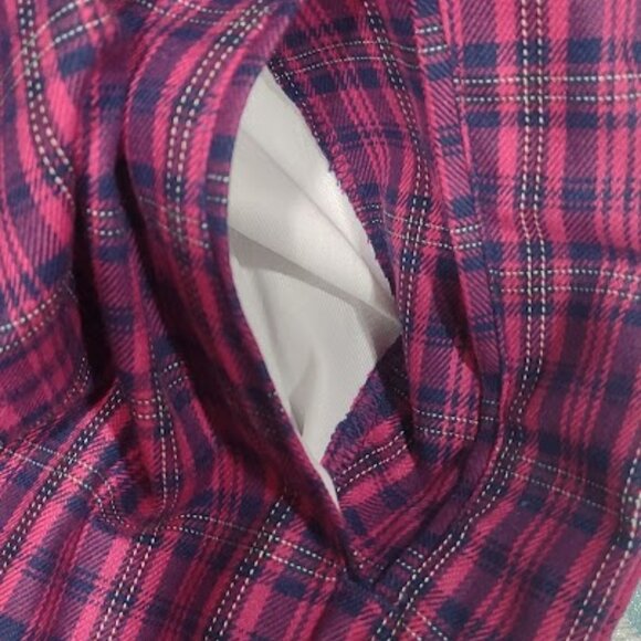 KORET SPORT VINTAGE 1980, HOT PINK & DARK BLUE PLAID SPRING OR FALL GOLF 16R - Picture 6 of 11